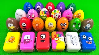 Pick up Numberblocks with CLAY in Suitcase, Eggs,... Coloring! Satisfying ASMR Videos