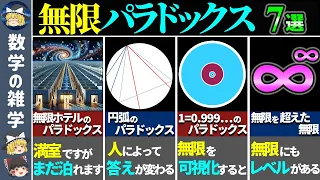 【総集編】数学の罠に騙される無限パラドックス7選!!【ゆっくり解説】