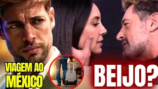 ELIZABETH BEIJA AMIGO DE WILLIAM LEVY NA TV E WILLIAM VIAJA AO MÉXICO EM BOA COMPANHIA!