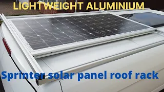 How to make a solar panel roof rack from lightweight aluminium 40x40, 80/20.