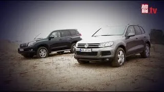 Toyota Land Cruiser, VW Touareg - Old master vs. young star