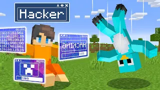 I Used HACKS to PRANK My Little Brother in Minecraft