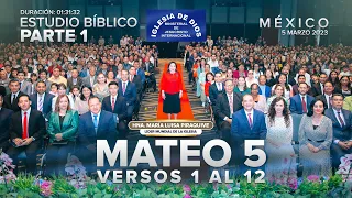 Estudio bíblico: Mateo 5 vr. 1 al 12, Parte 01 Hna. María Luisa Piraquive, #IDMJI  - 561