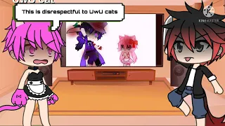 UwU cat and alpha bad boy react to if afton family met UwU cat