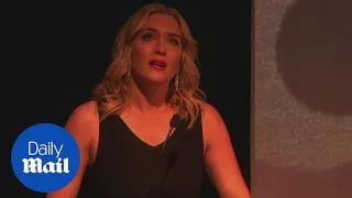 Kate Winslet in tears as she pays tribute to Alan Rickman - Daily Mail