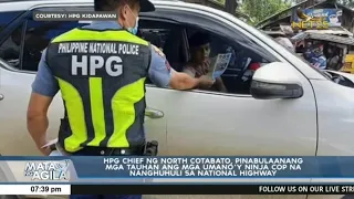 HPG chief North Cotabato may paglilinaw hinggil sa umano'y ninja cop