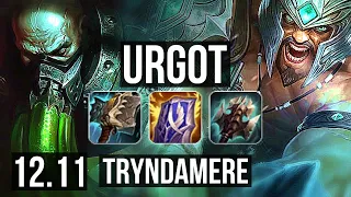 URGOT vs TRYNDAMERE (TOP) | 1.2M mastery, Dominating | NA Master | 12.11