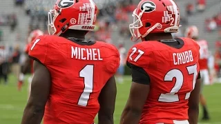 Nick Chubb & Sony Michel First 2 Seasons Ultimate Highlight