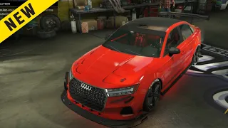 GTA 5: OBEY TAILGATER S (Audi RS3) Customization and test - LS Tuners DLC