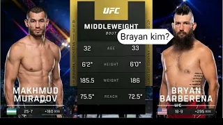 Mahmud Muradov va Brayan Barberena | Makhmud Muradov vs Bryan Barberena #mahmudmurodov #ufc #mma #uz