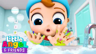 Wash Your Hands Before You Eat | Baby John  | Little Angel And Friends Fun Educational Songs
