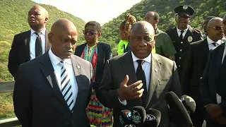 President Ramaphosa and President Masisi visit the Mokopane accident scene| PresidencyZA