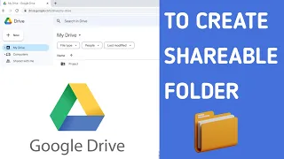 How to create Google Drive link to share files | To create shareable folder