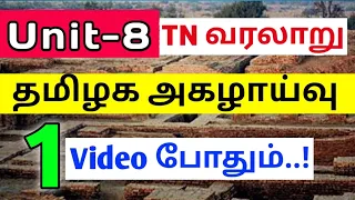 தமிழக அகழாய்விடங்கள் | Unit 8-Tamilnadu History