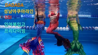 성남잠수풀에서 인어복입고 프리다이빙하기 #Mermaid #freediving