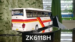 1/42 Yutong ZK6118H Diecast Bus Yanson Rural Transit 1952 Cagayan de oro - Davao via Buda