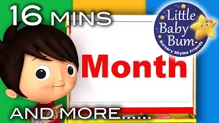 Months Of The Year Song | Plus More Nursery Rhymes | Original Song by LittleBabyBum!