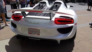 Santana Row car show: Porsche 918 in 4K