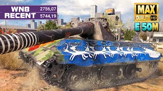 Pro gamer with laser gun "E 50 M" versus heavy tanks - World of Tanks
