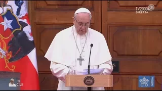 Papa Francesco in Cile, il discorso alle autorità nel Palacio de la Moneda