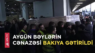 Aygün Bəylərin cənazəsi Ankaradan Bakıya gətirildi  - VİDEO – APA TV