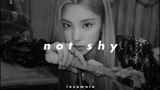 itzy - not shy (𝒔𝒍𝒐𝒘𝒆𝒅 𝒏 𝒓𝒆𝒗𝒆𝒓𝒃)