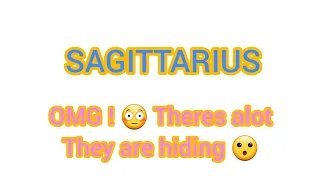 SAGITTARIUS ~ i must tell you ... your SP is covering up alot 😮