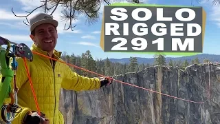 How I rigged a complex 291m highline in Yosemite BY MYSELF in 12 hours