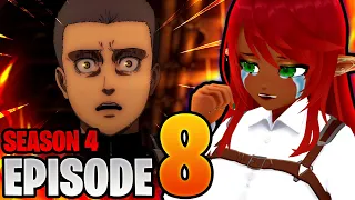 PLEASE NOT HER!! | Attack on Titan Episode 8 Reaction (S4)