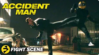 ACCIDENT MAN | Scott Adkins | Back street brawl with the Triad Biker