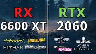 RX 6600 XT VS RTX 2060 TEST IN 12 GAMES