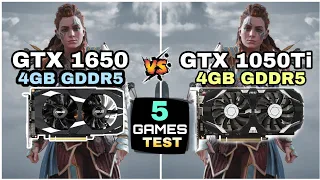 GTX 1650 vs GTX 1050 ti | 5 Games Tested |
