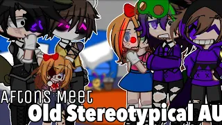 ||Aftons Meet Their Old Stereotypical AU||Gacha FNaF||My AU||