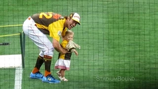 Clayton Kershaw Chases Cali onto Field at HR Derby