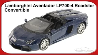 Lamborghini Aventador LP 700-4 Roadster Convertible, Blue - Maisto 34504 - 1/24 Scale Diecast Car