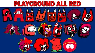 FNF Character Test | Gameplay VS My Playground | ALL Red Test #6