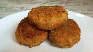 Капустно-Морковные Котлеты / Постные Котлеты / Vegetable Cutlets / Простой Рецепт (Быстро и Полезно)