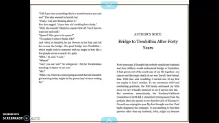 Bridge to Terabithia Ch. 13 Read Aloud Part 2