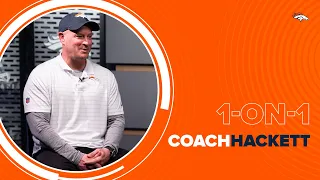 1-on-1 with Coach Hackett: Bonitto's visit, Dulcich's hair & hitting the field with Russell Wilson