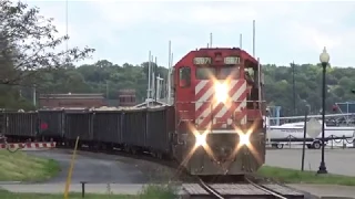 CP Davenport Sub CP 475, Work train, 472 and two BNSF locals August 19, 2019