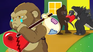 POOR BABY KONG LIFE #2 : 😢 Baby, Please Come Back Home | So Sad But Happy Ending Kong Animation