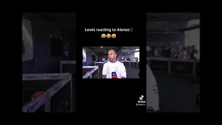 Lewis Hamilton reacting to Alonso angry rant!!!! 🥴🥴🥴