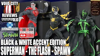 TOY REVIEW: McFarlane Gold Label BBTS Exclusive Black & White Accent Edition Superman Flash & Spawn