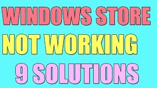 Fix WINDOWS STORE NOT WORKING in Windows 10/8/8.1 I 9 SOLUTIONS 2023