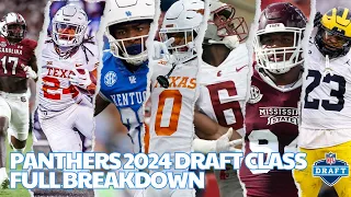 Carolina Panthers 2024 Draft Class | Full Breakdown | #carolinapanthers #nfldraft #panthersdraft