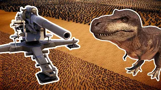 40,000 STATIONARY ARTILLERY vs 400,000 T-REX | UEBS 2