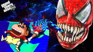 SHINCHAN and PENNYWISE Tried BIGGEST WATERSLIDE in GTA 5!| THUGBOI MAX