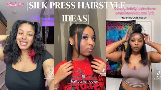 Silk press hairstyle ideas |Blackgirltingz|