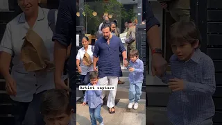 Saif ali khan with his kids #jehalikhan  #saifalikhan #taimuralikhan #artistcapture #dailyshorts