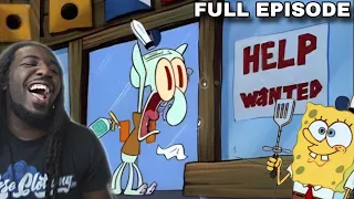 SpongeBob Gets Hired and squidward FLIPS OUT ! | Season 1 Episode 1